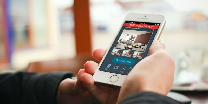 smart alarm phone view